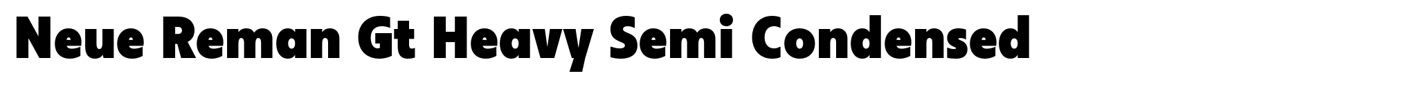 Neue Reman Gt Heavy Semi Condensed image